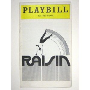 Raisin Playbill 1974 Virginia Capers Joe Morton Ernestine Jackson
